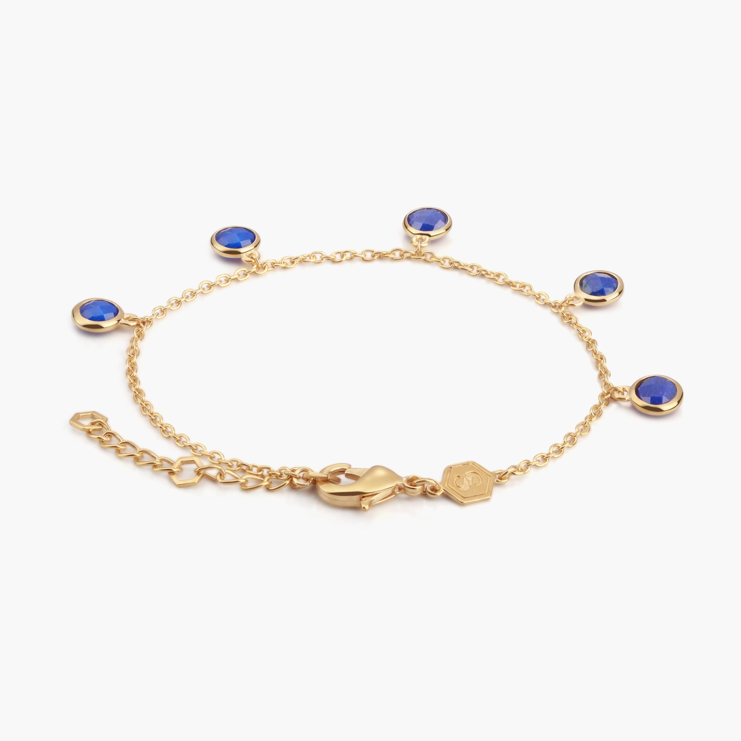 Bracelet Gemia en pierres Lapis-lazuli - SLOYA
